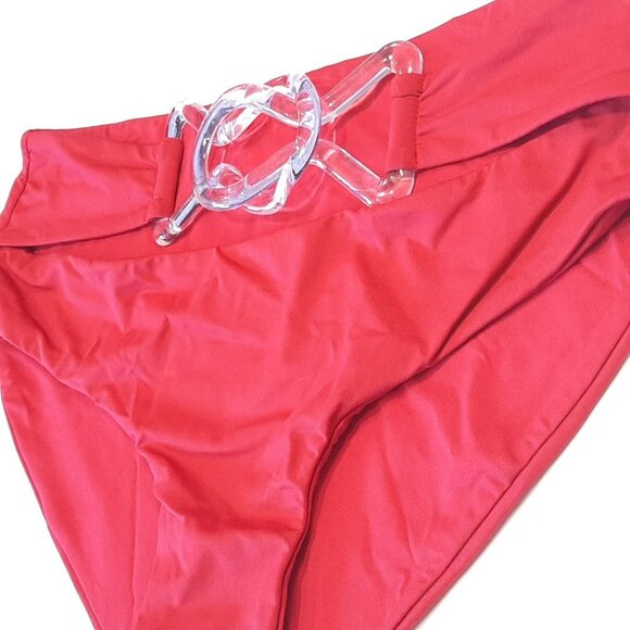 3/$20 V Del Sol Split Front Clasp Bikini Bottoms Cut Out Solid Sexy New - Picture 3 of 8